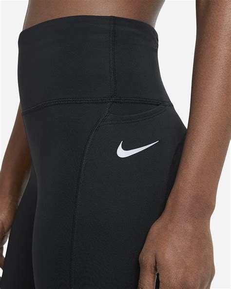 nike dri-fit one mid-rise 2.0 hardlooptight zwart dames|Nike Women's Dri.